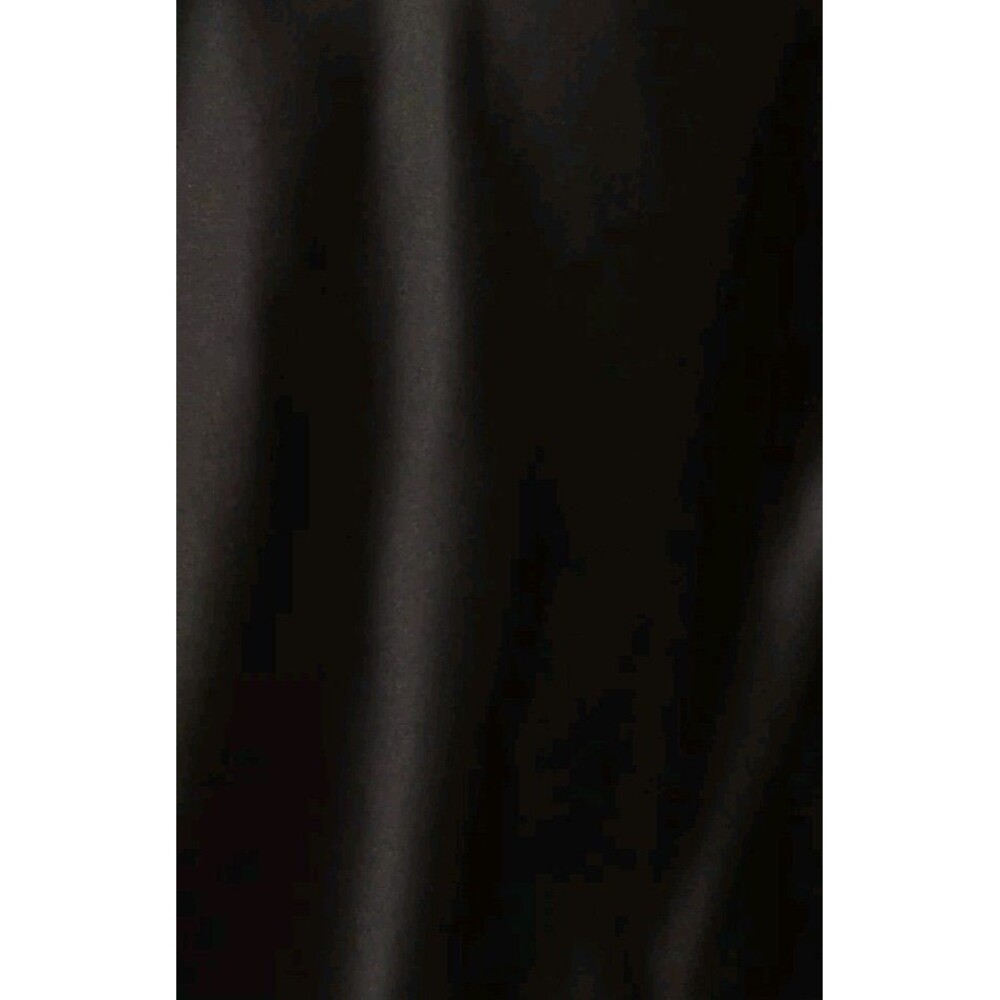 Corset Seam Full Skirt Black Satin A-Line Dress Adjustable Straps By DB Studio - Picture 4 of 13